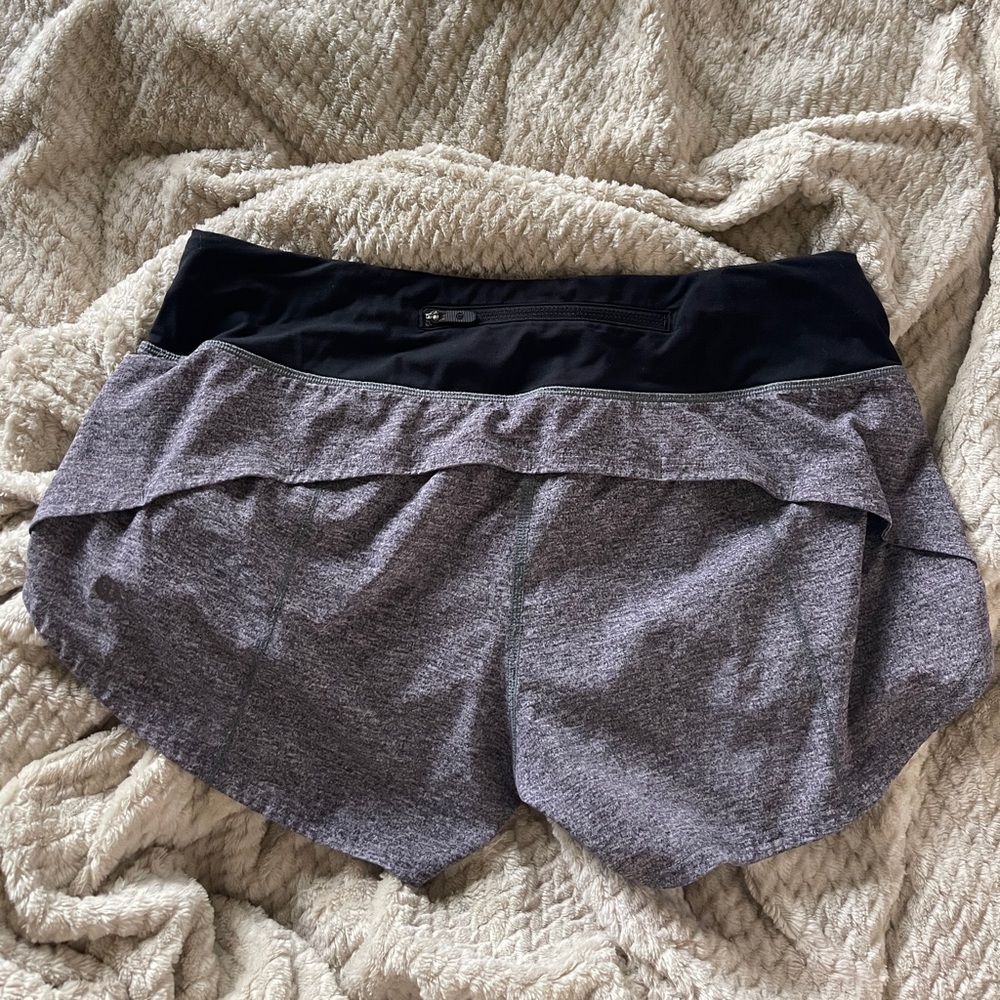 Lululemon grey speedup size 6 inseam 2.5